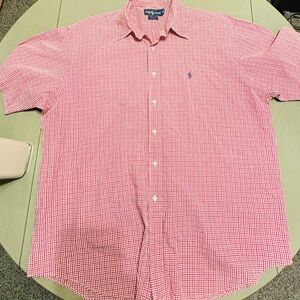 Ralph Lauren Red Checkered Casual Shirt